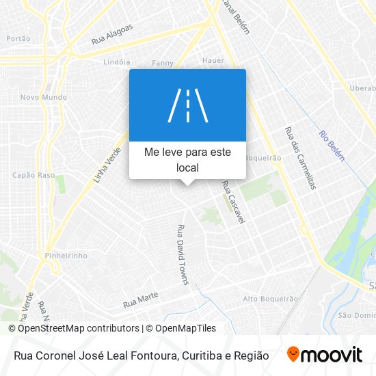 Rua Coronel José Leal Fontoura mapa