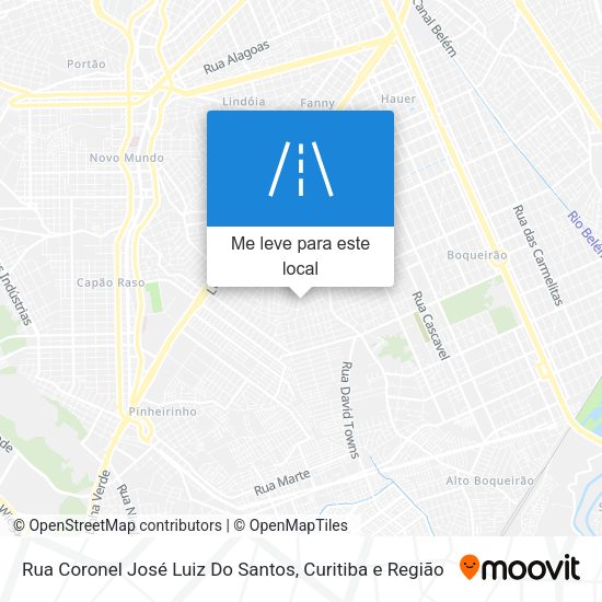 Rua Coronel José Luiz Do Santos mapa