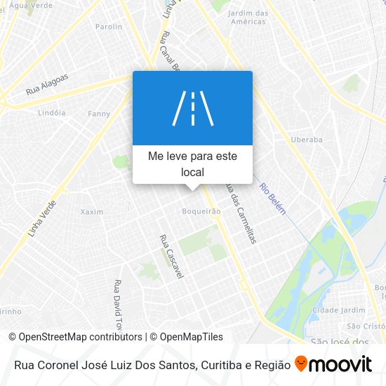 Rua Coronel José Luiz Dos Santos mapa