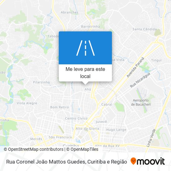 Rua Coronel João Mattos Guedes mapa