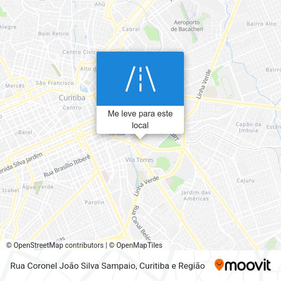 Rua Coronel João Silva Sampaio mapa