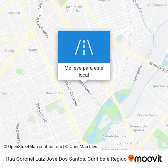Rua Coronel Luíz José Dos Santos mapa