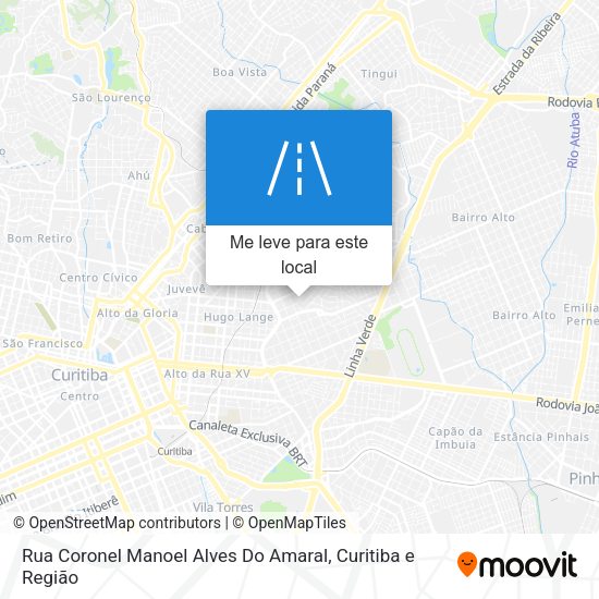 Rua Coronel Manoel Alves Do Amaral mapa