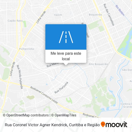 Rua Coronel Victor Agner Kendrick mapa