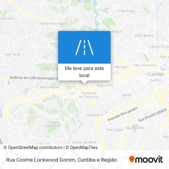 Rua Cosme Lockwood Gomm mapa