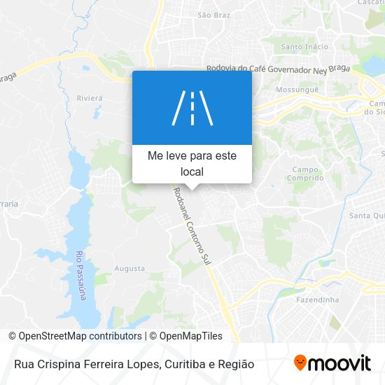 Rua Crispina Ferreira Lopes mapa