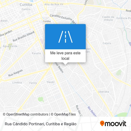 Rua Cândido Portinari mapa