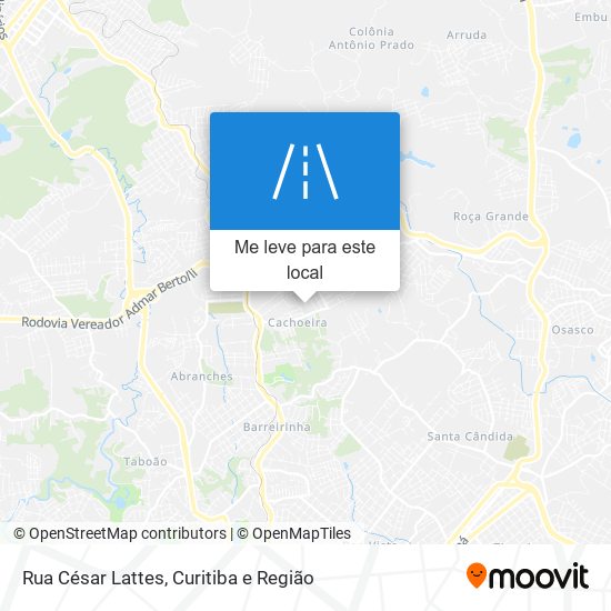 Rua César Lattes mapa