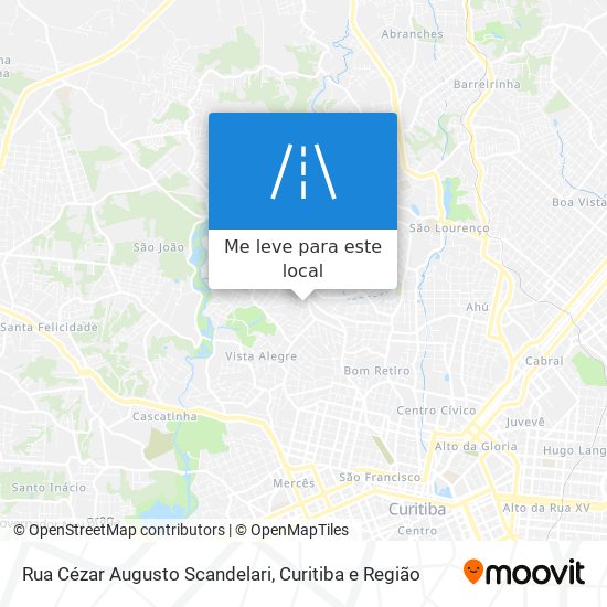 Rua Cézar Augusto Scandelari mapa