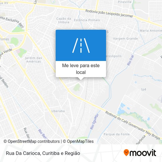 Rua Da Carioca mapa