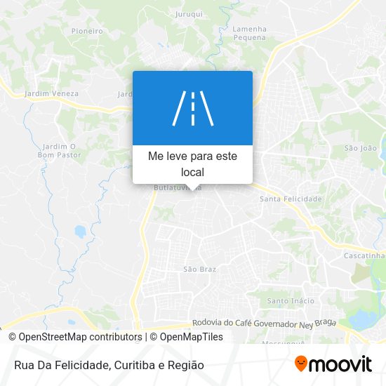 Rua Da Felicidade mapa