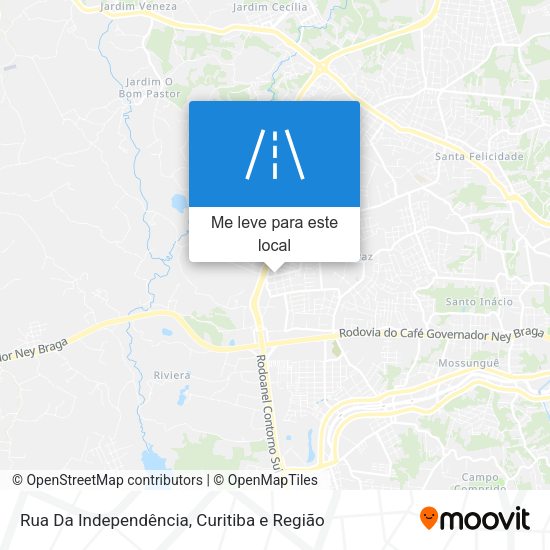 Rua Da Independência mapa