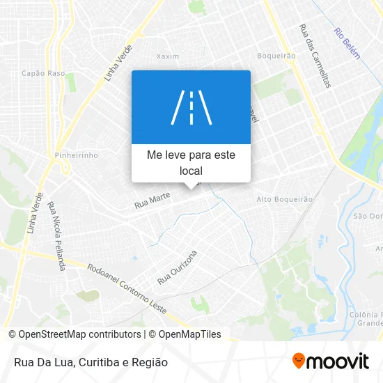 Rua Da Lua mapa