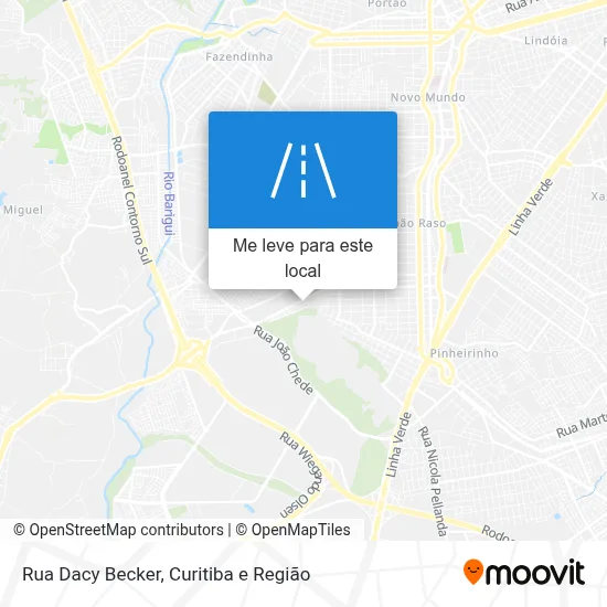 Rua Dacy Becker mapa