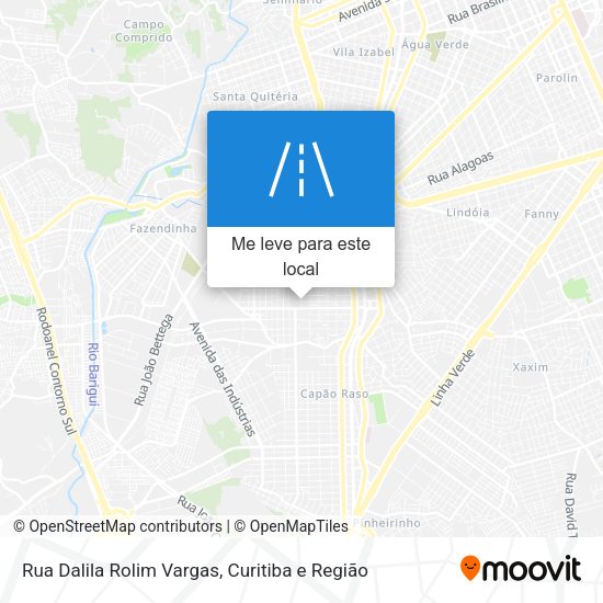 Rua Dalila Rolim Vargas mapa