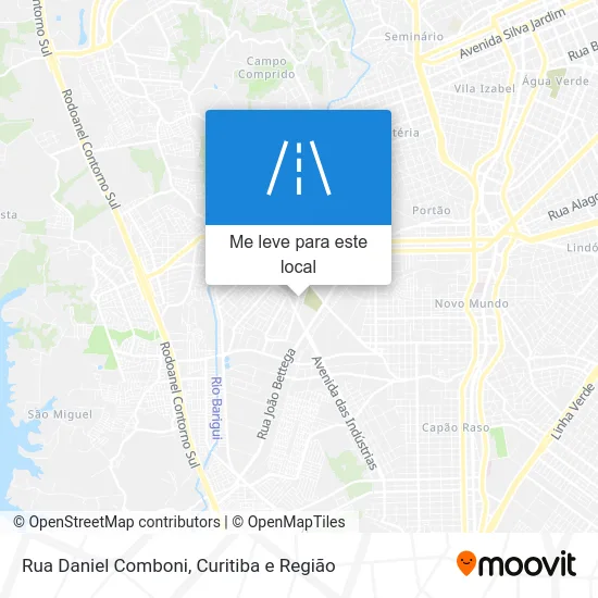 Rua Daniel Comboni mapa