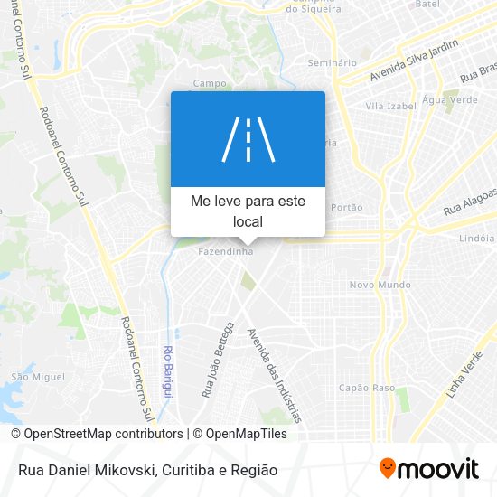 Rua Daniel Mikovski mapa