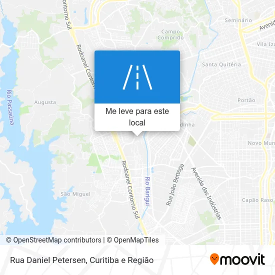 Rua Daniel Petersen mapa