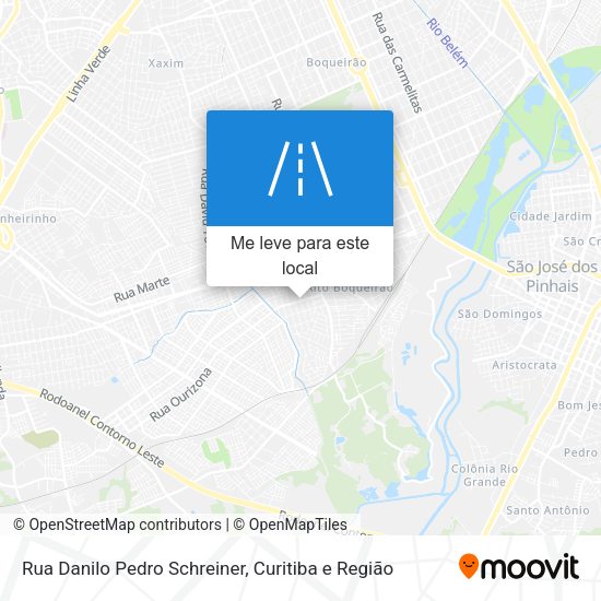 Rua Danilo Pedro Schreiner mapa