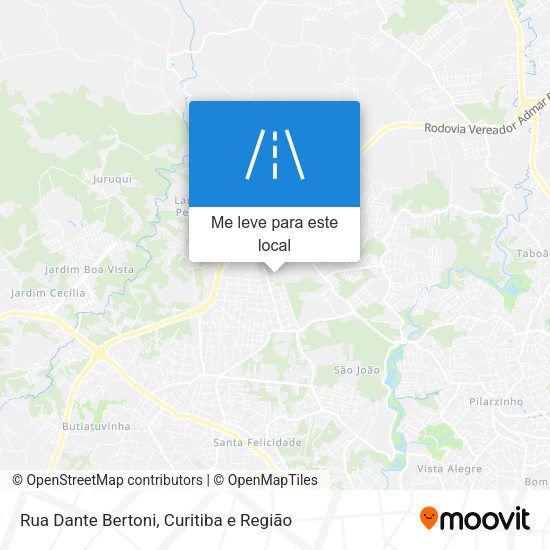 Rua Dante Bertoni mapa