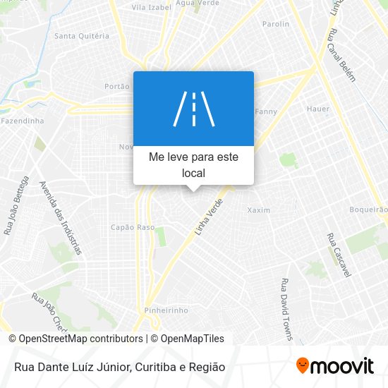 Rua Dante Luíz Júnior mapa
