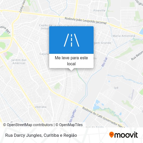 Rua Darcy Jungles mapa