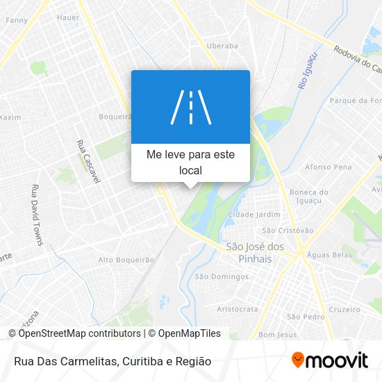 Rua Das Carmelitas mapa