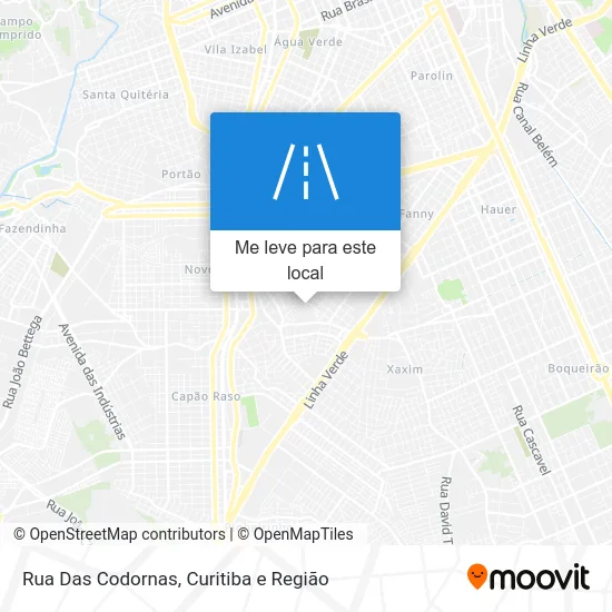 Rua Das Codornas mapa