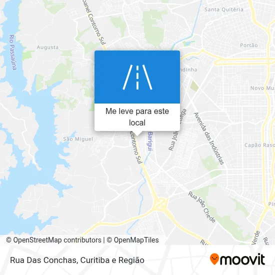 Rua Das Conchas mapa