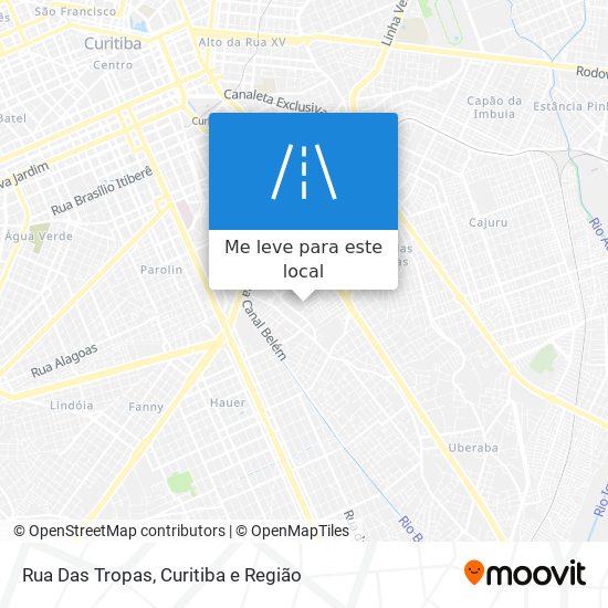 Rua Das Tropas mapa