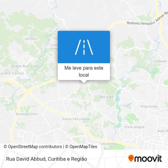 Rua David Abbud mapa