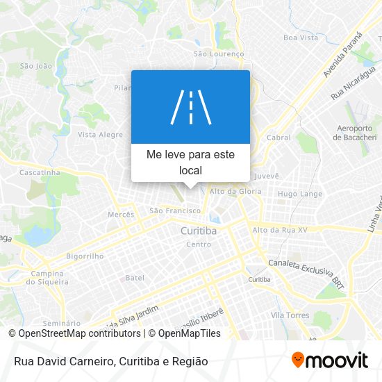 Rua David Carneiro mapa