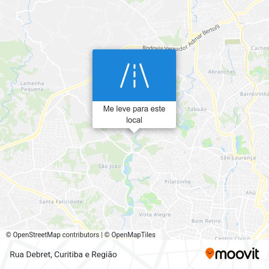 Rua Debret mapa