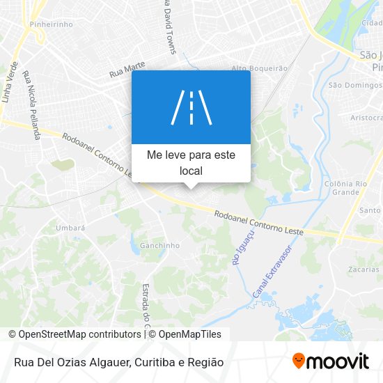 Rua Del Ozias Algauer mapa