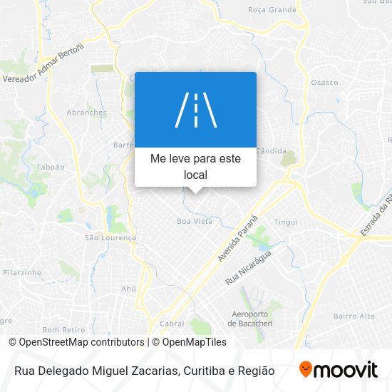 Rua Delegado Miguel Zacarias mapa