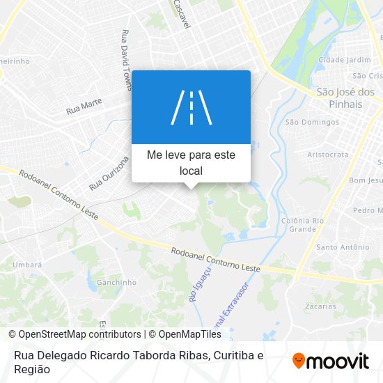 Rua Delegado Ricardo Taborda Ribas mapa
