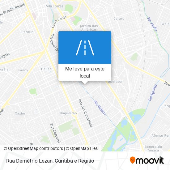 Rua Demétrio Lezan mapa