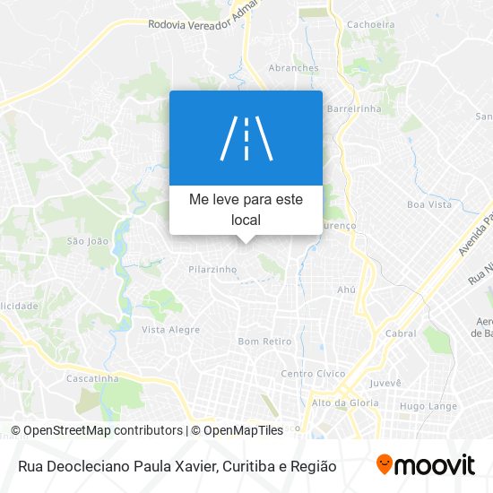 Rua Deocleciano Paula Xavier mapa