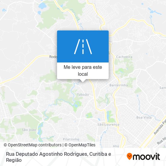 Rua Deputado Agostinho Rodrigues mapa