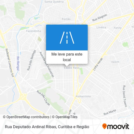 Rua Deputado Ardinal Ribas mapa