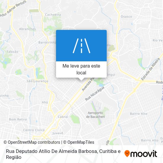 Rua Deputado Atílio De Almeida Barbosa mapa