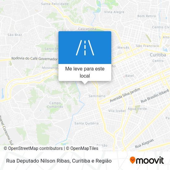 Rua Deputado Nilson Ribas mapa