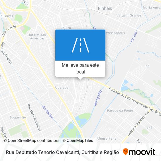 Rua Deputado Tenório Cavalcanti mapa