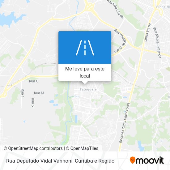 Rua Deputado Vidal Vanhoni mapa