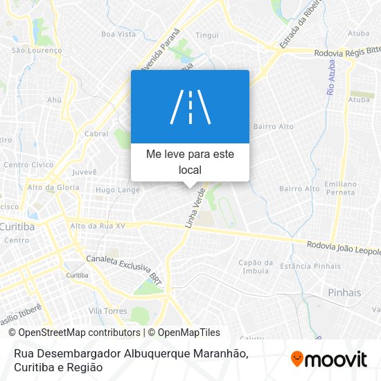 Rua Desembargador Albuquerque Maranhão mapa