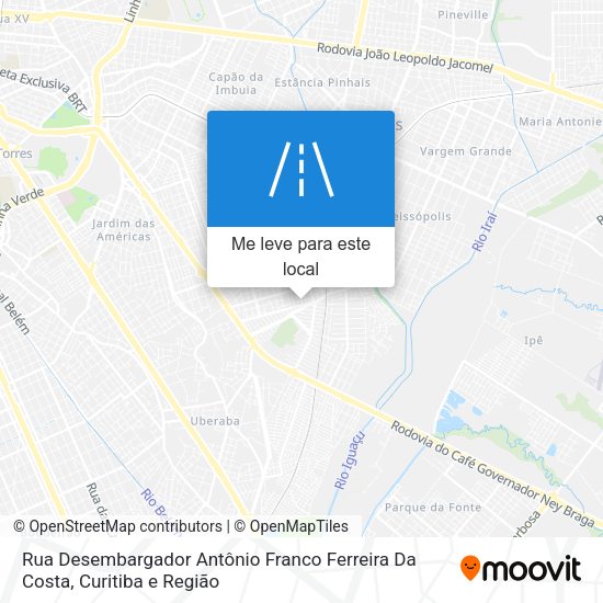 Rua Desembargador Antônio Franco Ferreira Da Costa mapa