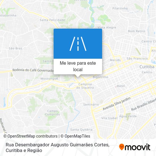 Rua Desembargador Augusto Guimarães Cortes mapa