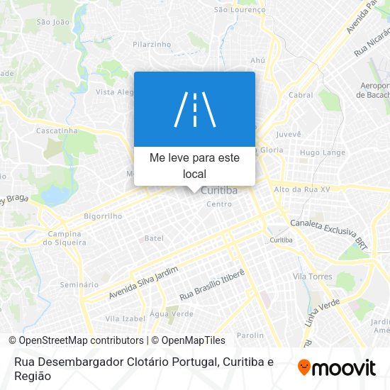 Rua Desembargador Clotário Portugal mapa