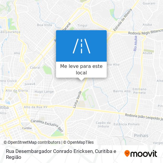 Rua Desembargador Conrado Ericksen mapa