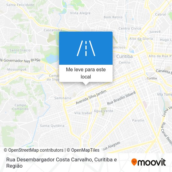 Rua Desembargador Costa Carvalho mapa